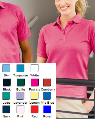poly cotton polo for women